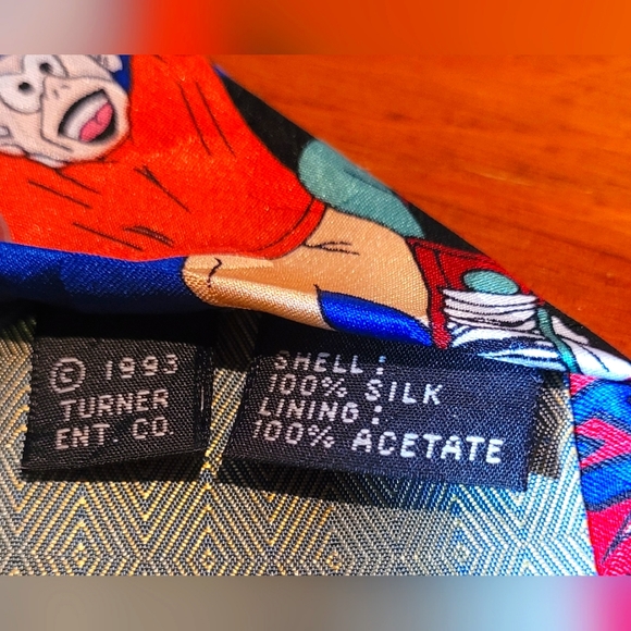 Vintage Looney Toons Bugs Bunny silk tie - Picture 9 of 9